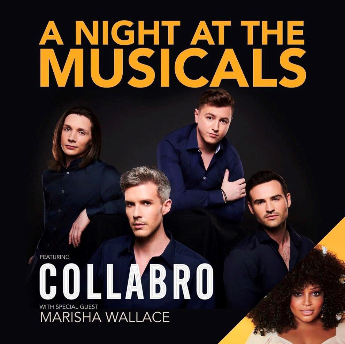 Who is heading to <a href="/TonbridgeCastle/">Tonbridge Castle</a> for ‘A Night at the Musicals’ with the amazing <a href="/Collabro/">COLLABRO</a> and <a href="/marishawallace/">Marisha Wallace</a> tonight? We’ll be there, so make sure you pop over to say hi! <a href="/BravoProd_uk/">Bravo Productions</a>