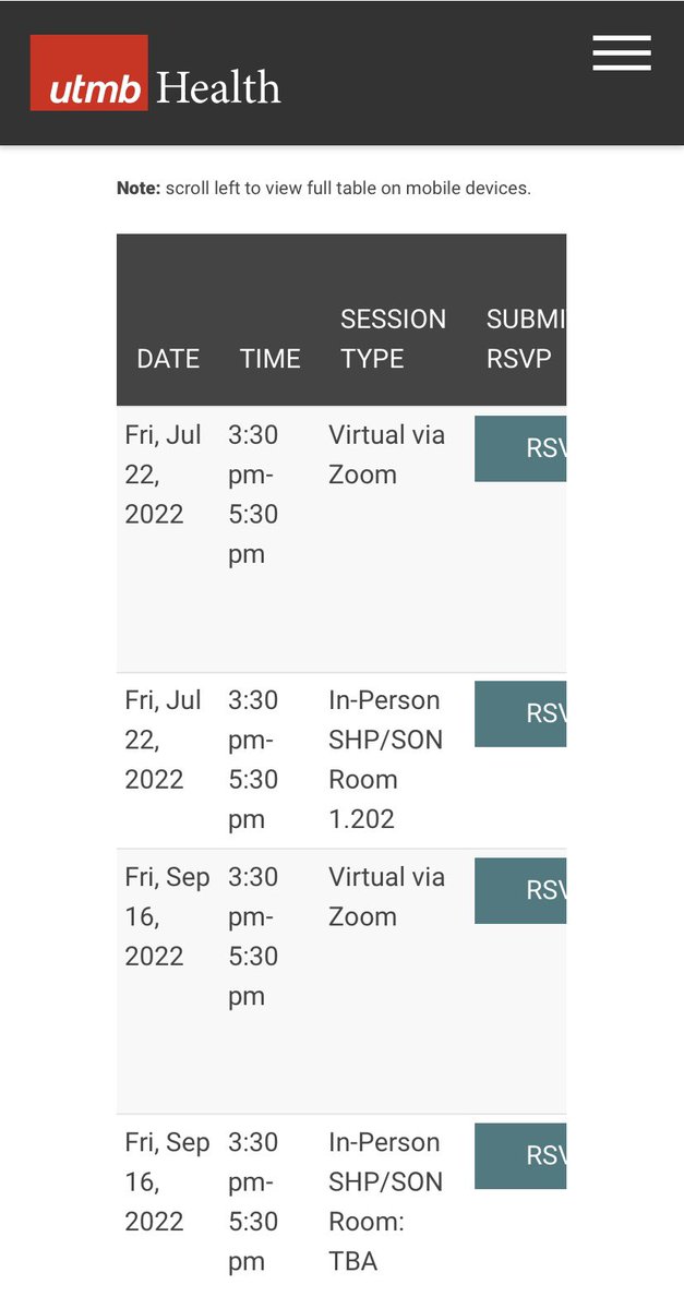 UTMBDeptPT's tweet photo. Our next open houses are on July 22nd or September 16th. RSVP at https://t.co/BOBsimhn1c to meet and interact with current students and faculty during a presentation and Q&amp;A session.For more information,visit https://t.co/h4B542Y9QT or contact us at utmbdptp@utmb.edu https://t.co/073GEzbV5W