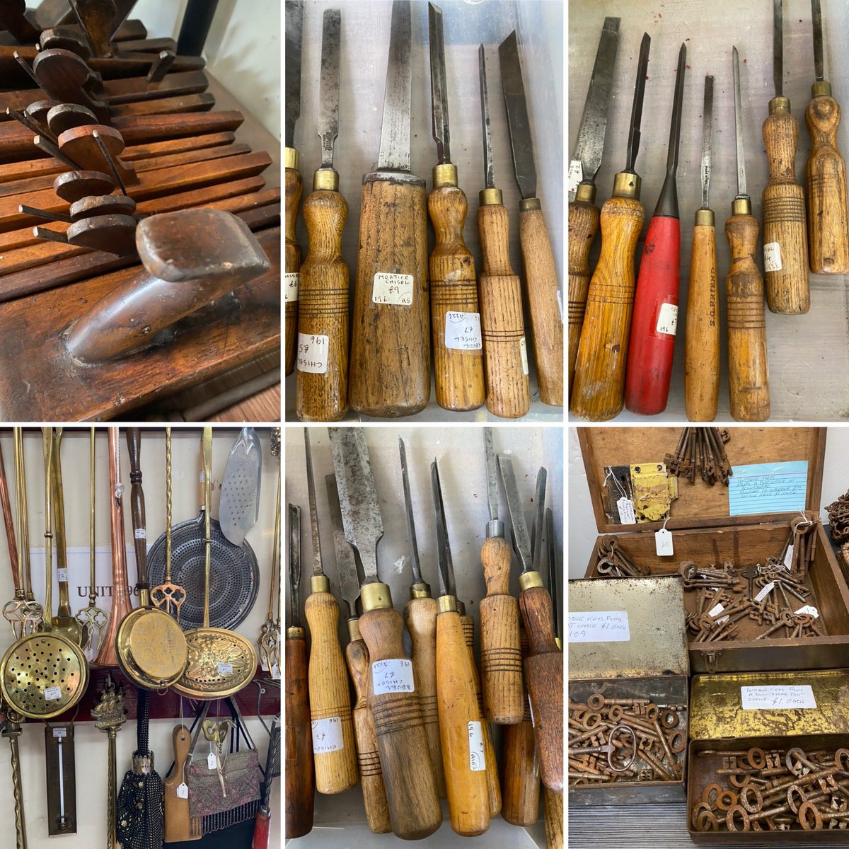 astraantiques's tweet photo. Unit 196 has you covered. @astraantiques open until 5pm #vintagetools #woodworktometalwork #woodworktools #vintagekeys #astraantiquescentre #hemswell #lincolnshire https://t.co/5lhR0X6N3X