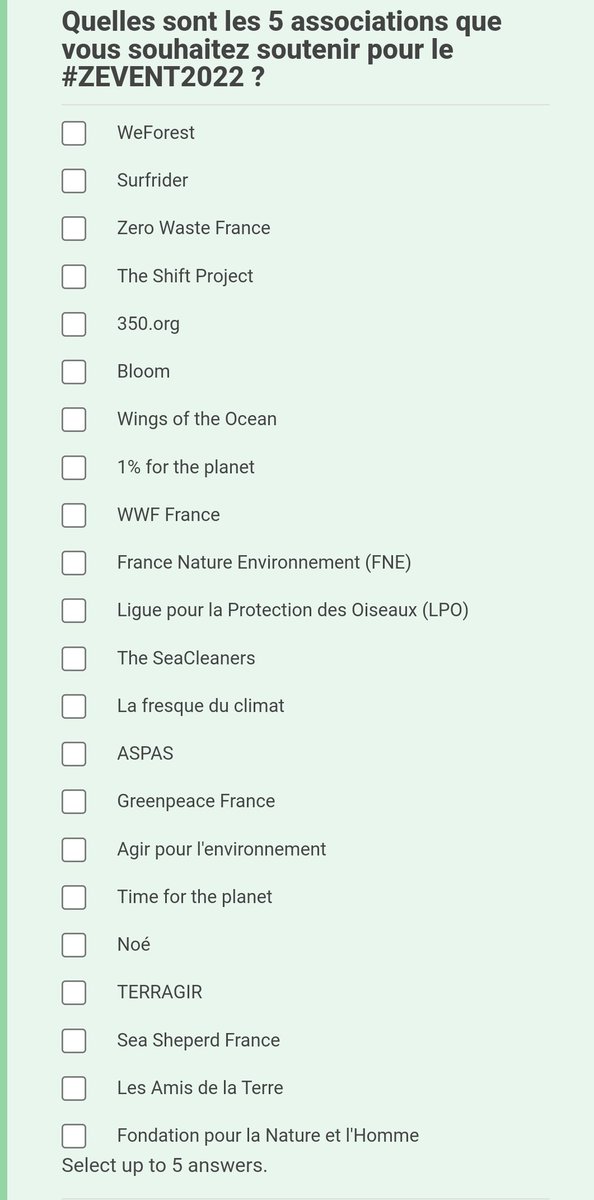 SamLecter2's tweet photo. @ZeratoR Voici la liste si vous voulez prendre le temps de vous renseigner sur les associations avant de choisir 🙂 https://t.co/ExCqfLtuJ7
