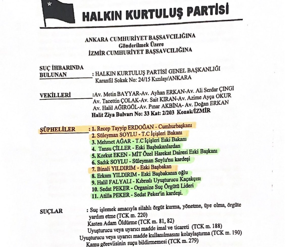 4-Suç duyurusu videoda adı geçen ya da dosyaların uzanabileceği isimler, HKP tarafından şöyle listelenmiş: