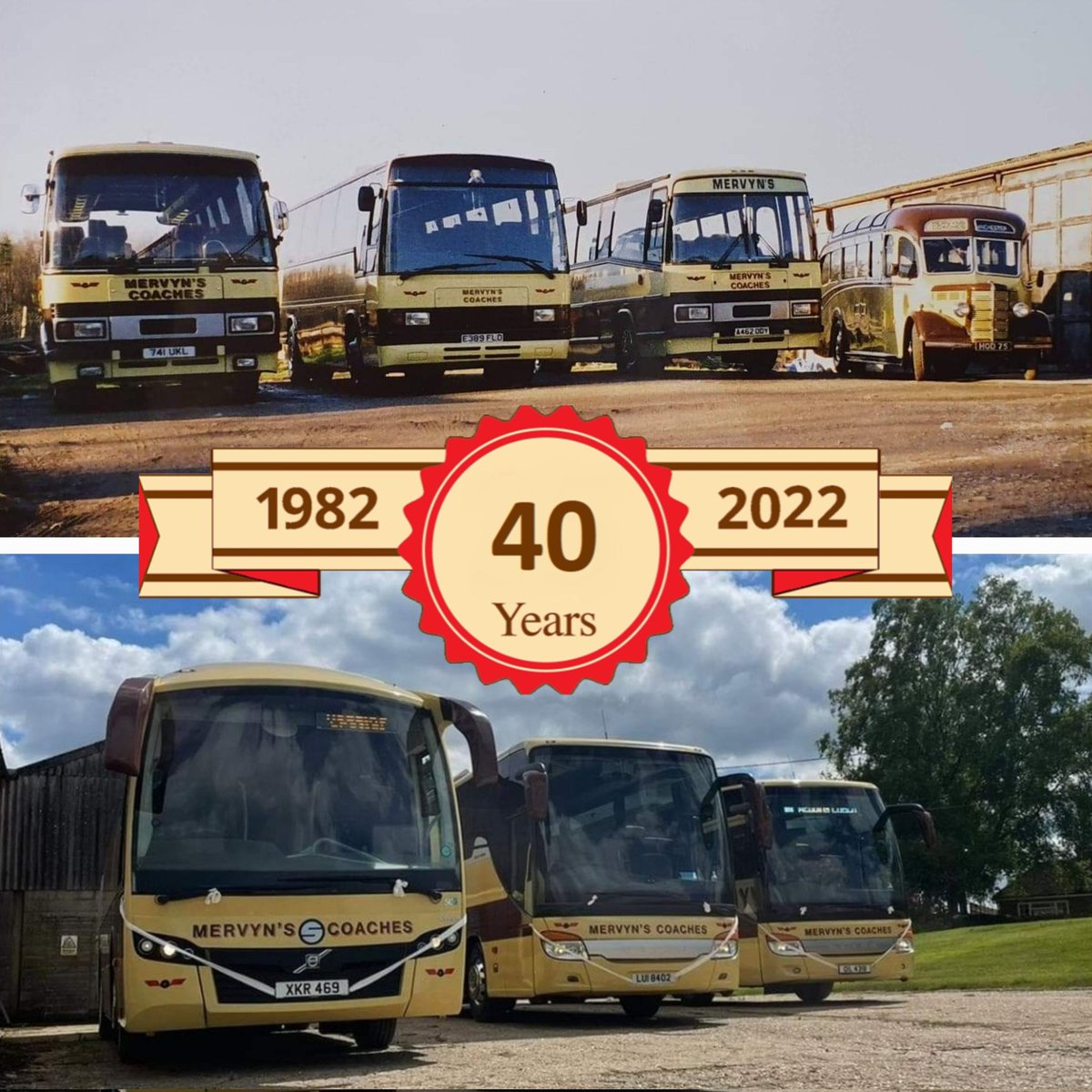 MervynsCoaches's tweet photo. This month we have achieved our 40th Anniversary 😁.

Mervyn's Coaches would like to thank all of our customers and freinds for your continued support and we are committed to serving you with excellence for years to come! https://t.co/Yljr314XSl