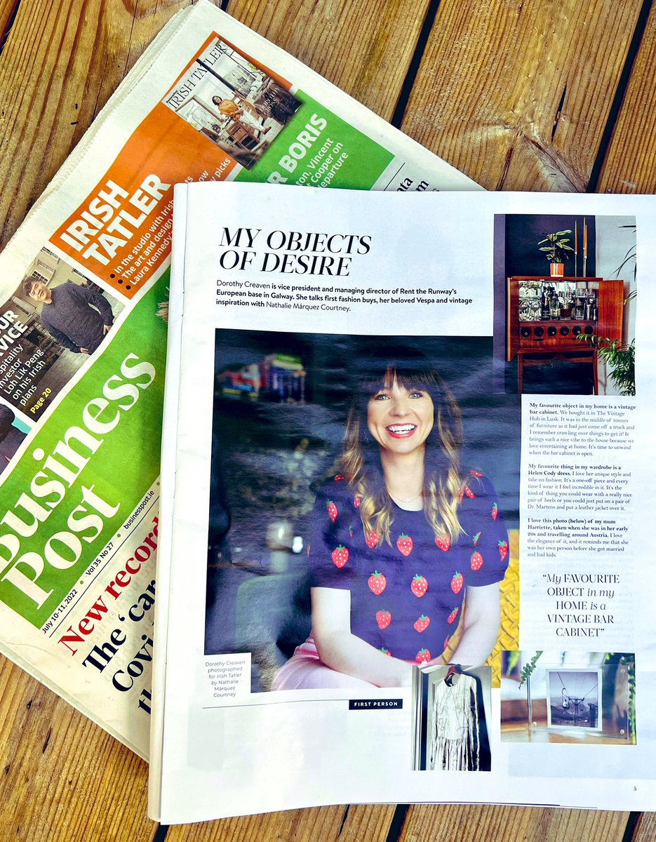 Thank you @nathaliemc for including me in <a href="/irishtatler/">Irish Tatler</a> with today’s <a href="/businessposthq/">Business Post</a> - a really fun couple of hours together! 💙