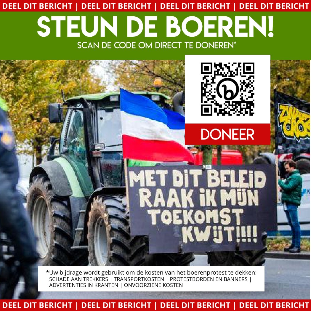 Graag RT!  #boereninopstand #boereninverzet #IksteunONZEboeren #iksteunONZEvissers #boereninverzet #boerenprotest #boerenopstand