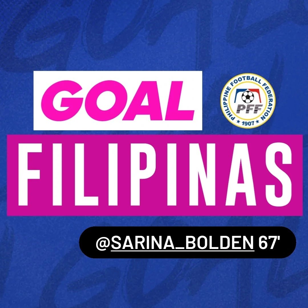 PilipinasWNFT's tweet photo. ⚽️ GOAL FILIPINAS!! @srnbldn completes a hat-trick! 

🇵🇭 4-1 🇮🇩 67'

📺 @OneSportsPHL
💻 https://t.co/U3QUzf5pP9

#PHIvIDN 🔵 #LabanFilipinas 🔴 #ParaSaBayan ⚪️ #WinTheMoment 🟡 #AFFWomens2022 https://t.co/7s4clXdMmo