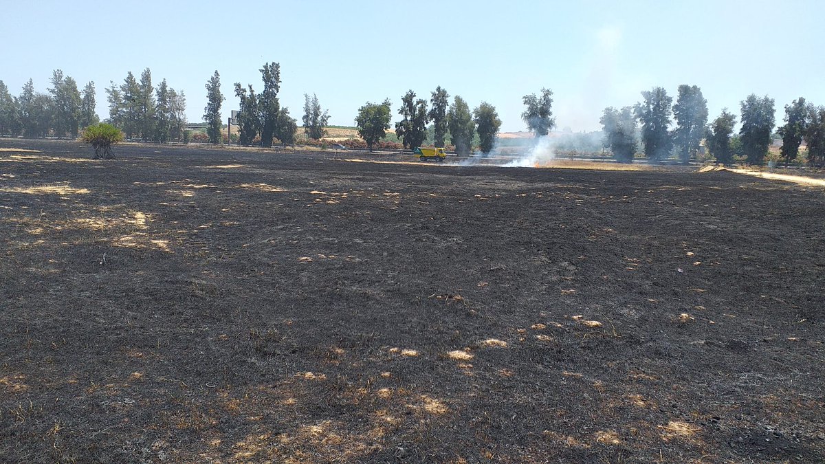 Plan_INFOCA's tweet photo. 🔴 Colaboramos con el @CONSORCIOBOMBER en la extinción de un incendio declarado en #Almonte (#Huelva).
Medios: 2 autobombas, 11 #bomberosforestales y 1 #AAMM. https://t.co/fd74LXrya5