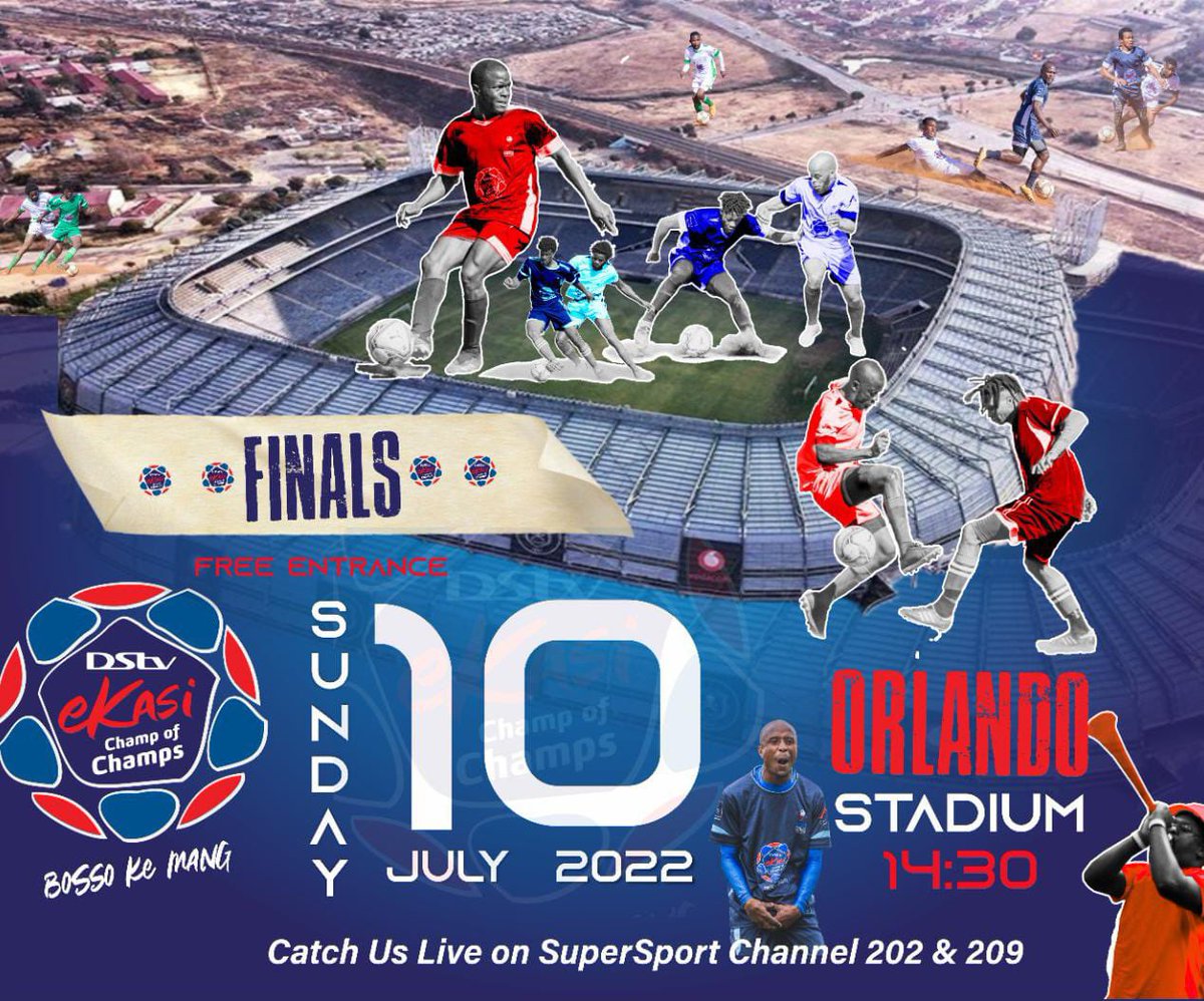 Are we all at Orlando Stadium watching Finals?? #DSTVeKasiChampOfChamps
