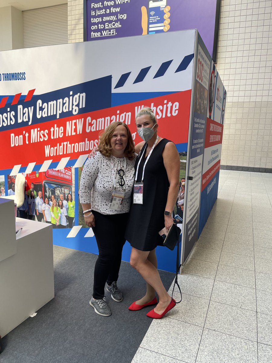 Finally an opportunity to meet people in person!!! Great to meet fellow #bloodclot survivor and patient advocate ⁦@scubasam16⁩ from ⁦@thrombosisday⁩ ⁦@isth⁩ ⁦@StopTheClot⁩ #teamworkisdreamwork