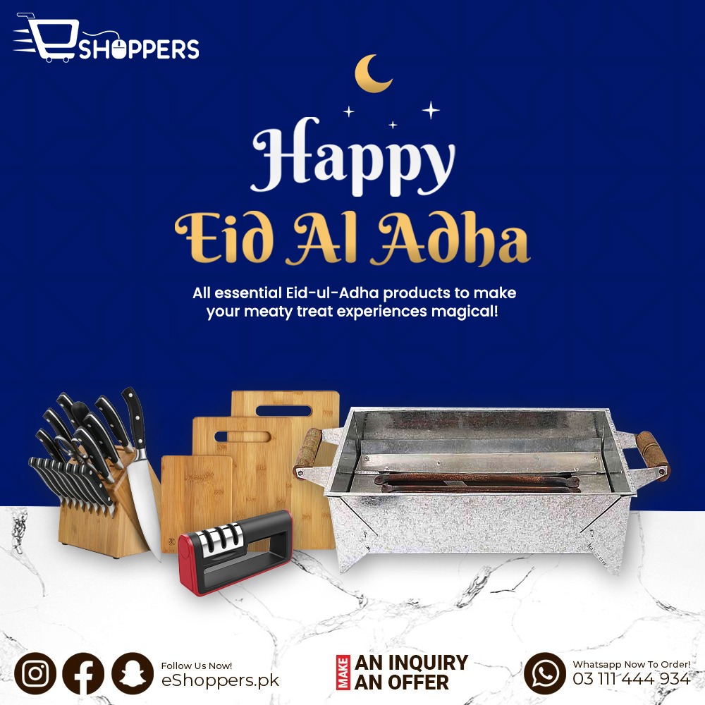 eShoppers_pk's tweet photo. Stay on top of your meaty feast game this year with Eid-ul-Adha essential products! Available on unbelievable discounts, hurry up!

#eshopperspk #Eid2022 #Eidmubarak #EidulAdha https://t.co/VzuHkG7lxi