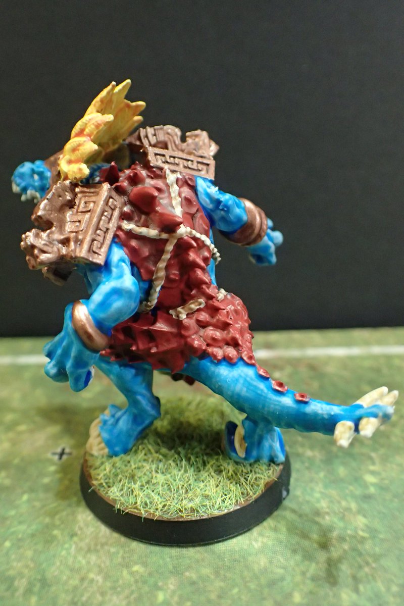 IkunyanBlackcat's tweet photo. FanathのBig Lizard完成!Lizardmen TeamのKroxigorとして使用しますー
#ブラッドボウル
#bloodbowl
#fanath https://t.co/GzZsIyWXG9