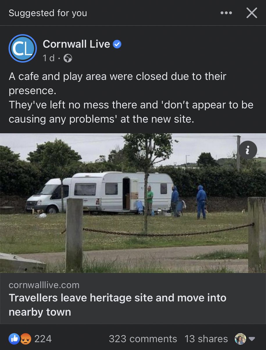 If articles as provocative as the one in this screenshot were written about any other ethnic group there would rightly be uproar. The rights of Travellers, Roma, and those with nomadic practises must be protected. Europeans love to ‘condemn’ racism until it targets Travellers.