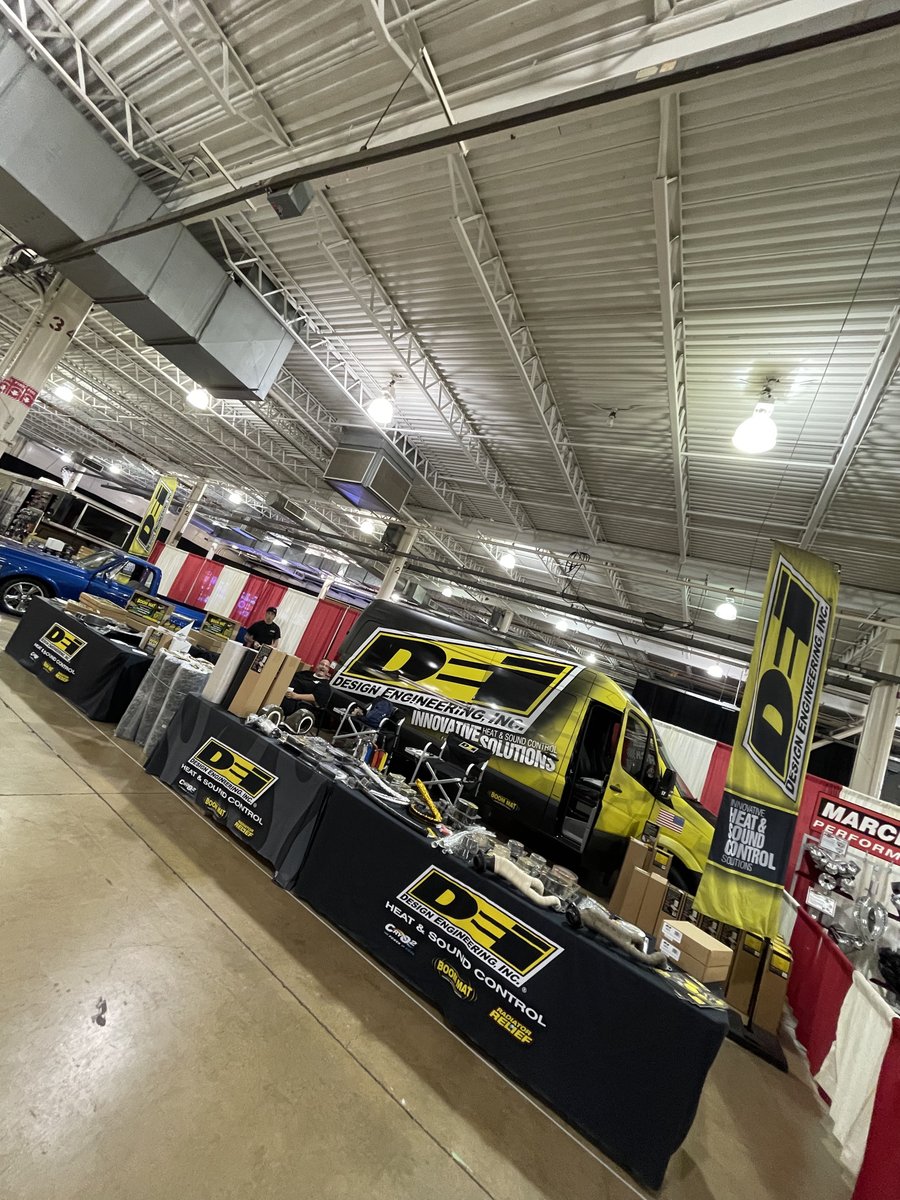 DesignEngInc's tweet photo. We’re ready go for the final day of Goodguys Summit Racing Equipment Nationals!
Inside of the Bricker Building - here till 3!
#DesignEngineeringInc #DEI #Goodguys https://t.co/2uA7oDxZSv