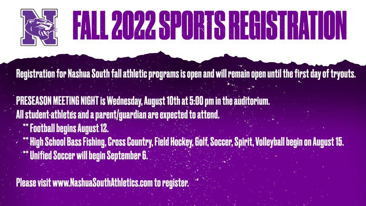 South Preseason Night is one month from today.
Are you registered?
Are you preparing for your season?