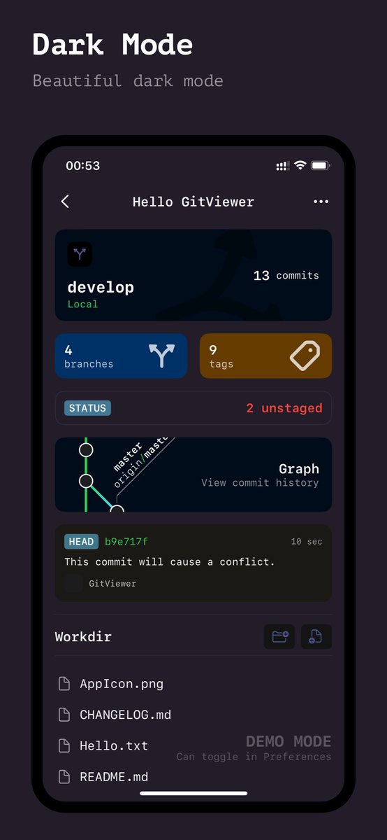 GitViewer's tweet photo. GitViewer v1.0.0 has been released on the AppStore, and there are new options for using Git on mobile phones.

https://t.co/KLeLzpmthK https://t.co/UdG61ZFJSu