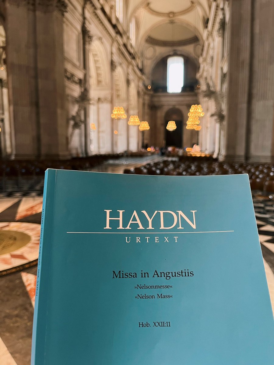 Haydn ‘Nelson Mass’ today with the <a href="/CityLdnSinfonia/">City of London Sinfonia (CLS)</a> <a href="/StPaulsChoir/">St Paul’s Cathedral Choir</a> <a href="/operacrumpet/">Katy Crompton Grint</a> <a href="/carrissima/">Carris Jones</a> and Jon English #thatkyrie #howallthekyriesshouldbe