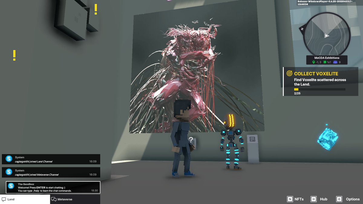alargk6's tweet photo. @TheSandboxGame @MOCDA_ I just participated in the #TheSandbox weekly contest for a chance to win 200 mSAND! Here is my favorite piece from the ‘Impossible Worlds’ exhibition, check out my screenshot below!
👇 https://t.co/IRb9Gn6wov