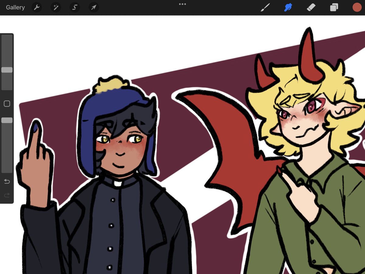 ItMeFelly's tweet photo. That damn smile <33
I’m trying to help myself getting better at defending myself against people being mean to me so I’m drawing supportive Craig and strong bby Tweek to bless my soul <33
#SouthPark #creek #tweekxcraig #craigtucker #TweekTweak https://t.co/x7DFIFDzyu