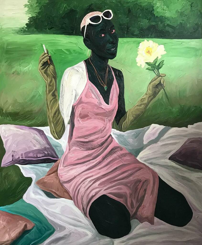 BlackArt365's tweet photo. PICNIC
art by @annanaffotey
・・・
Picnic
2021
#annanaffotey #mycomplexion
Model: @kreaytion
——
#myblackisbeautiful #unapologetic #blackmodelsmatter #lovetheskinyourein #melaninmagic #blackgirlmagic #blackgirlsrock #empower #encouragement #inspiratio… https://t.co/fJLaDe9ZPp https://t.co/gyGJkbBki9
