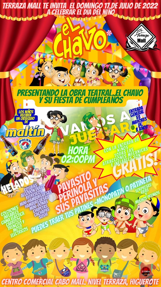 ZISDIGITALPRO47's tweet photo. Domingo, 17 de Julio Celebrando el día del niño
En Terraza Mall.
C.C. CABO MALL HIGUEROTE https://t.co/S8mOnrGvB3