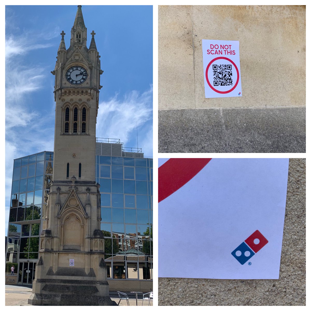 JonBirdBigBand's tweet photo. Shame on you @Dominos_UK #flyposter all over #Surbiton https://t.co/erf10pT3d0