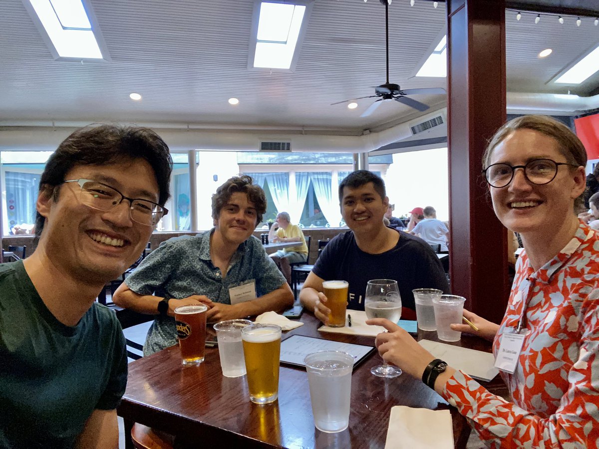 fern_way's tweet photo. We had great fun at #CCM10 and learned a ton. Thanks @JonikasLab for organizing!! And by the way, @lau_gunn and I got an #NSF grant to study #hornwort pyrenoid-based CCM! The whole team is here to strategize (tagging @ZenOhZhenGuo and the twitterless Tanner Robison) https://t.co/Dngut3xHtq