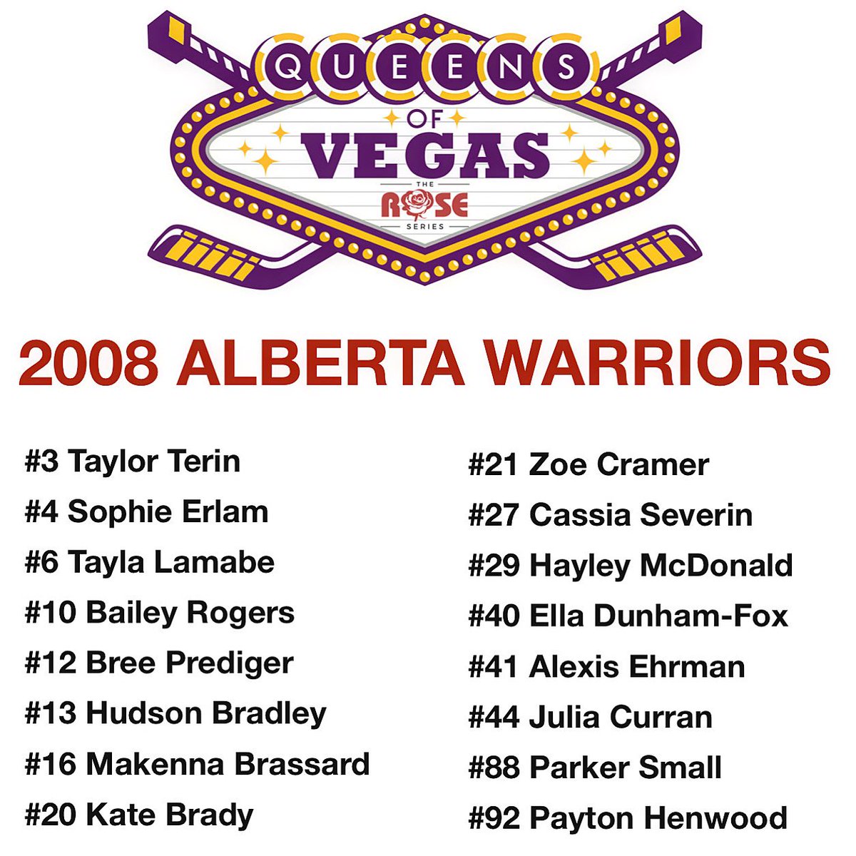 abwarriorshky's tweet photo. ⚔️ 2008 Alberta Warriors ⚔️
#queensofvegas #roseseries https://t.co/OxkJz9OVX0