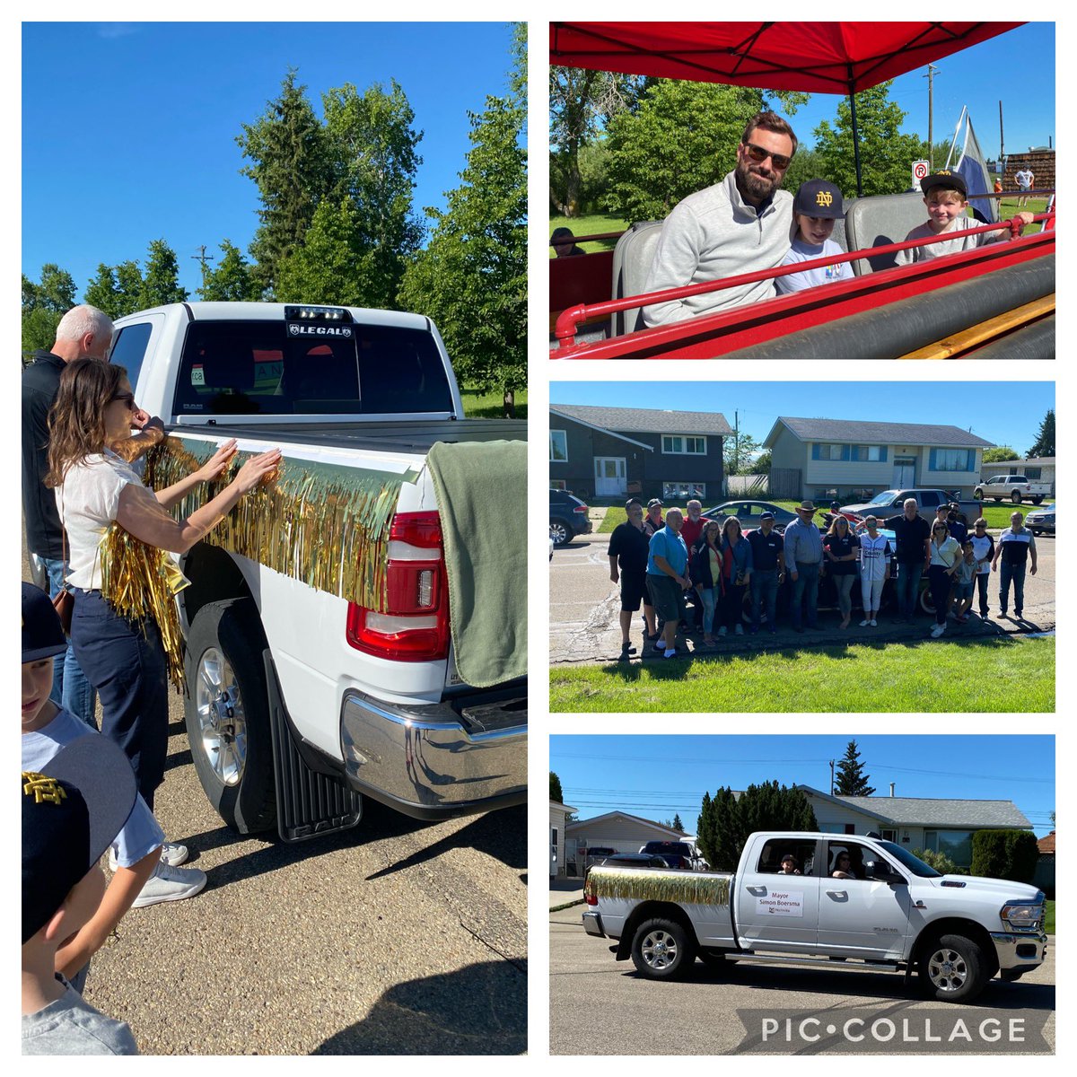 MayorBoersma's tweet photo. Great day at the Gibbons parade with all regional Mayors and Councillors from Gibbons, Legal, Redwater, Bona-cord, Sturgeon County and Morinville! https://t.co/cVS18YRFPa