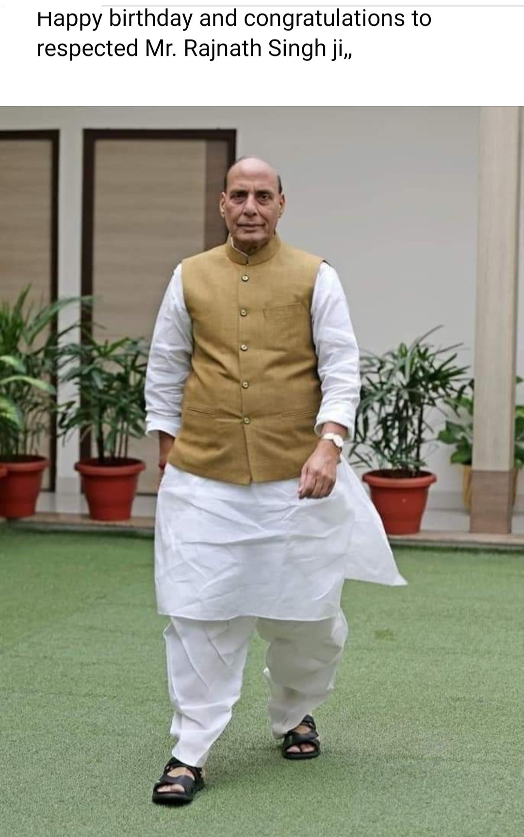 Happy birthday to our minister Rajnath singh ji 