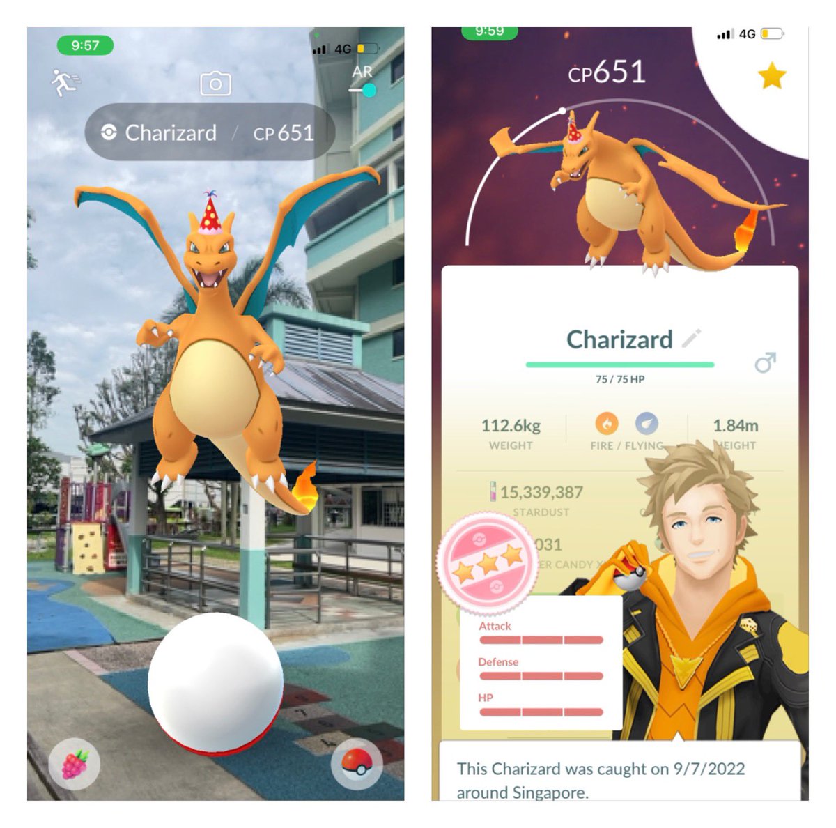 WcStryker's tweet photo. Shiny shadow blastoise &amp; 💯 event charizard✔️
Sadly no luck for the shiny event charizard😂   
#BattleWeekend #RescueShadowLatios https://t.co/XPtRuyjzaM