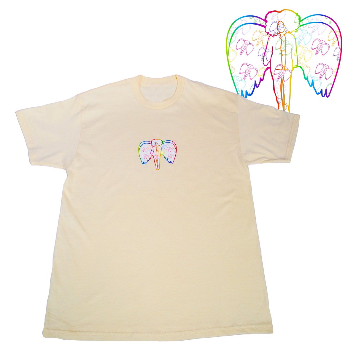 CustomTay's tweet photo. 1/1 Angel Tee in Tan Available Online💫 https://t.co/n1iH56Mx8f