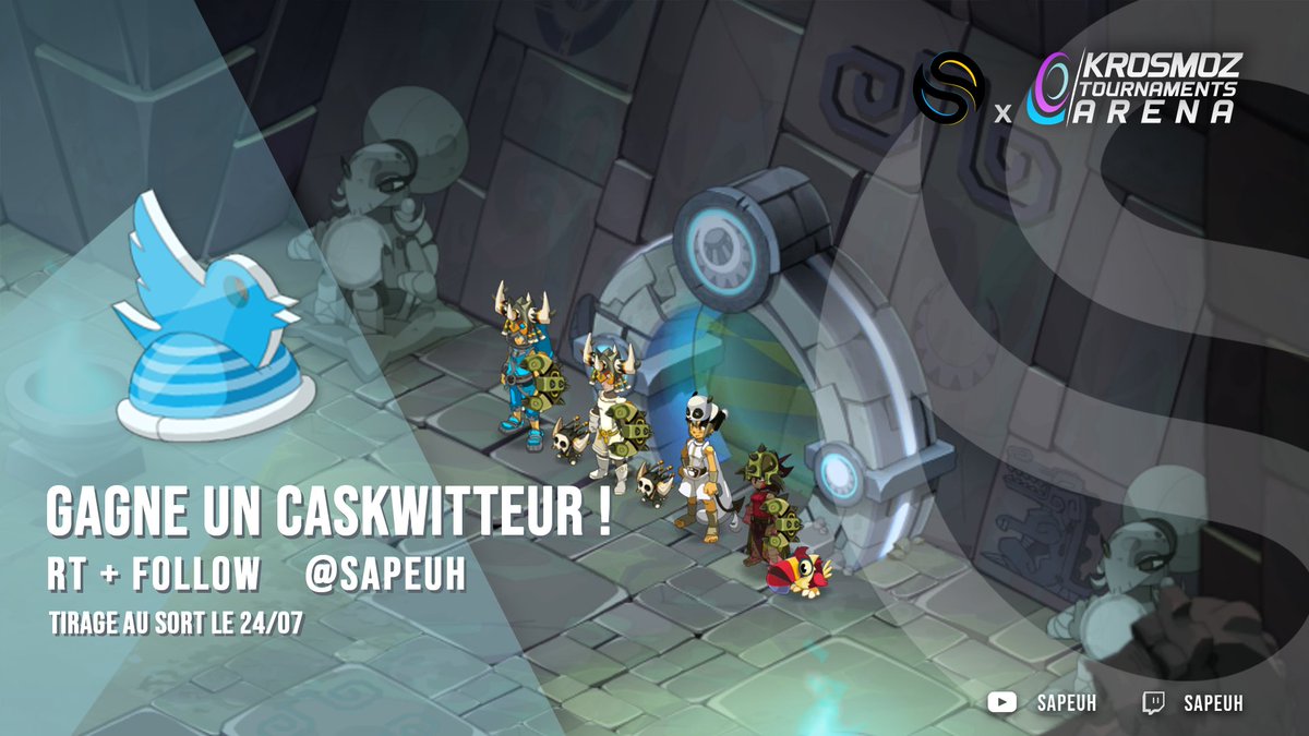 Un Caskwitteur à gagner pour le retour en Gold League de Solary au KTA 
▶️RT le tweet + follow les joueurs pour participer !
<a href="/OsaCouki/">SLY - Couki</a>  💣
<a href="/Ward_Portail/">Ward-Portail</a>  👑
<a href="/Ragacioo/">Ragacio</a>  ⚔️
<a href="/Natsudoku_/">SLY Natsudoku</a>   ⌛️