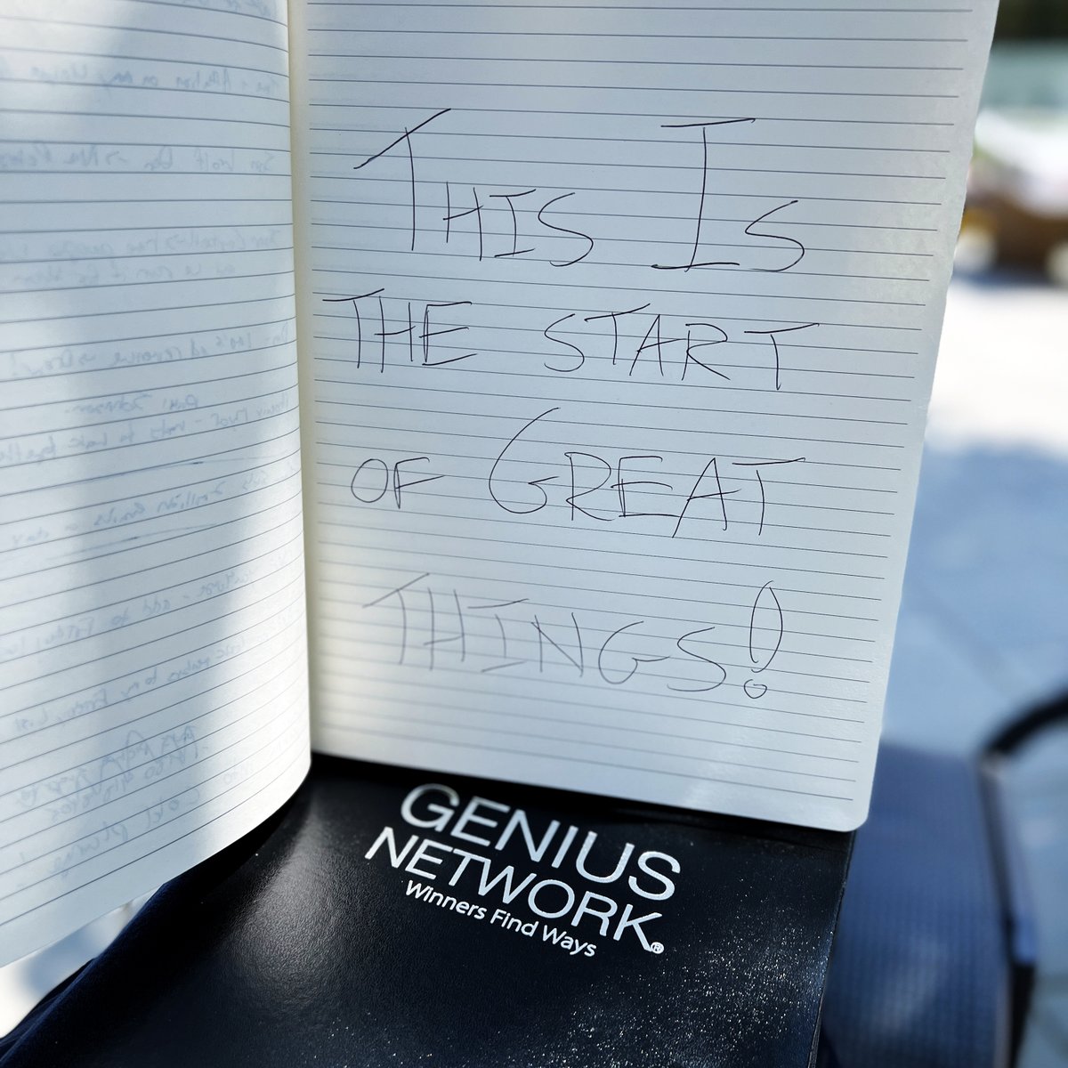 EvanCarmichael's tweet photo. Do you ever go to a bunch of events, take a bunch of notes, and then never look at them again?

My solution is to spend a little time on Sundays reviewing what I said I was going to do.

How do you manage the notebooks you fill at events?

Much love,

Evan.
#Believe https://t.co/04CpgaVxXZ
