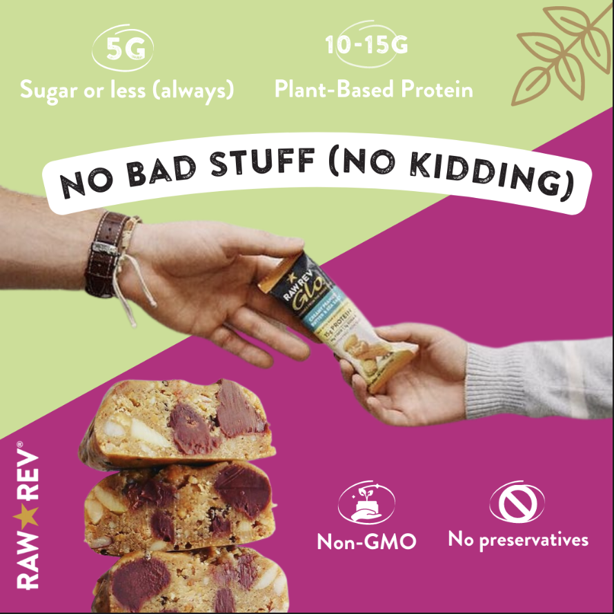 Always #vegan, always freakin' #delicious, get your #snack on with Raw Rev! #proteinbars #glutenfree #womanowned #plantbased