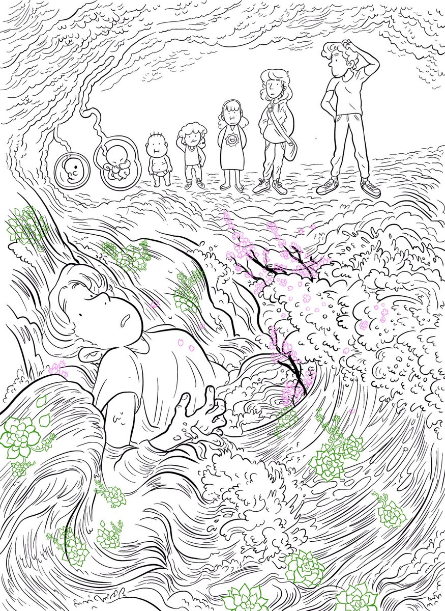 Inking this was hell but worth it, I was picturing the colors in my head and it looked really promising 🤝 
