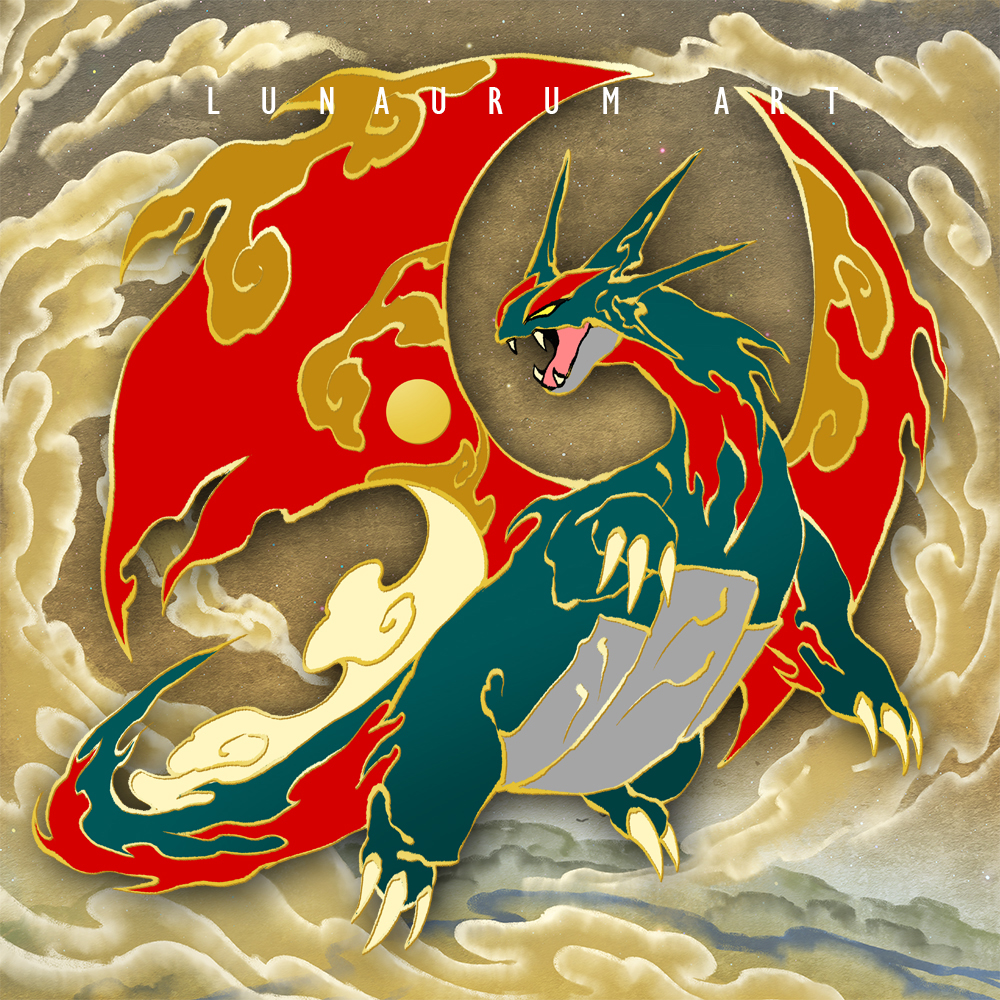 no humans pokemon (creature) open mouth solo dragon claws fangs  illustration images