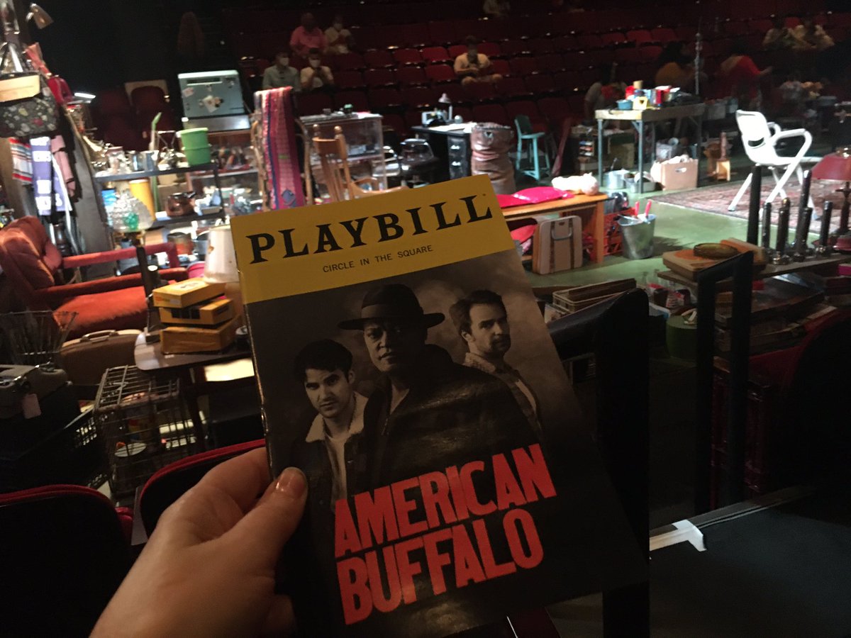 Matchy-matchy me at <a href="/BuffaloBway/">American Buffalo</a>!! Apparently I have worked my way from one end of the theater to the other. 😊
