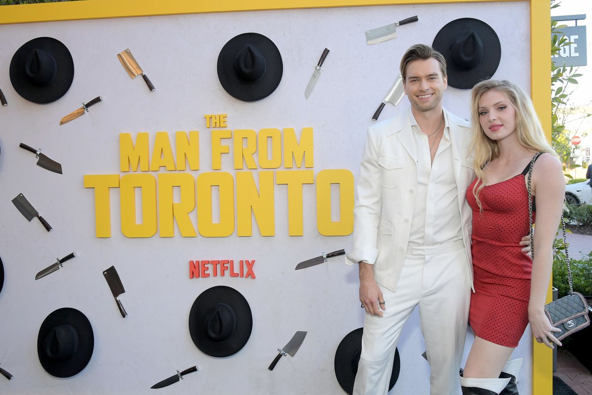 PFodeDaily's tweet photo. HQ Untagged: @PiersonFode &amp; @SaxonSharbino attend "The Man from Toronto" special screening on June 21, 2022 in Pacific Palisades, California. https://t.co/hpvB6I9WGZ