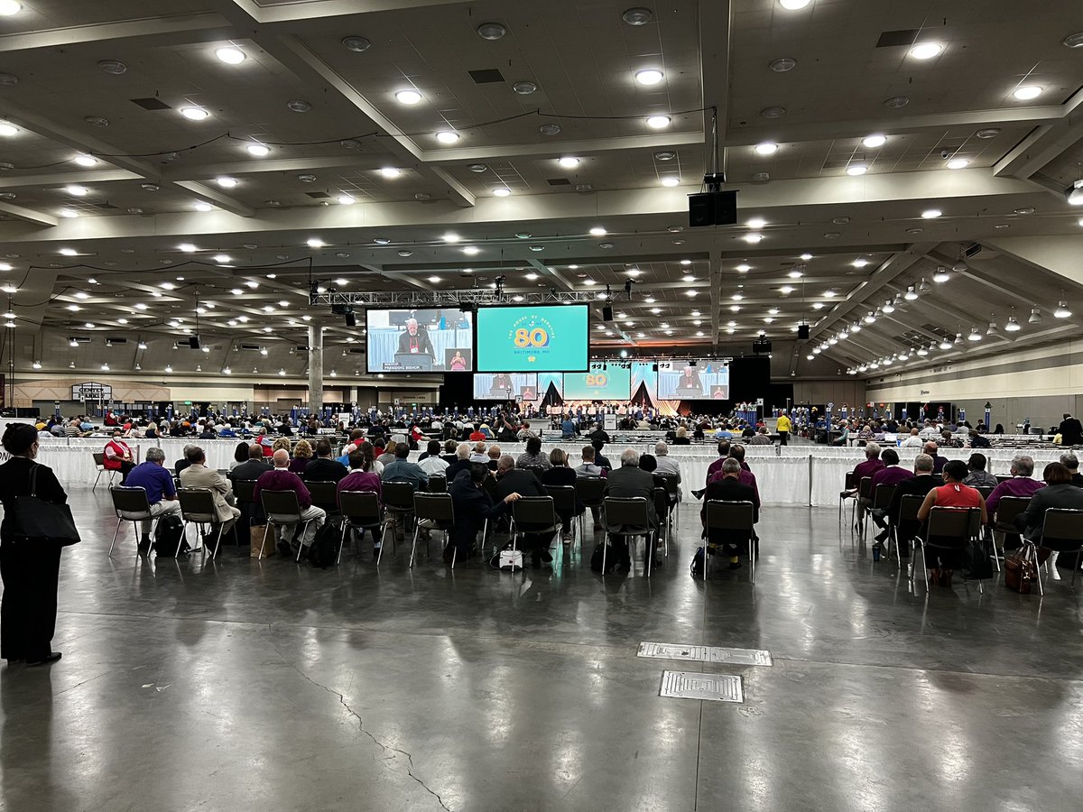 The bishops have been seated behind the Alternates. They are deemed unworthy. #GC80