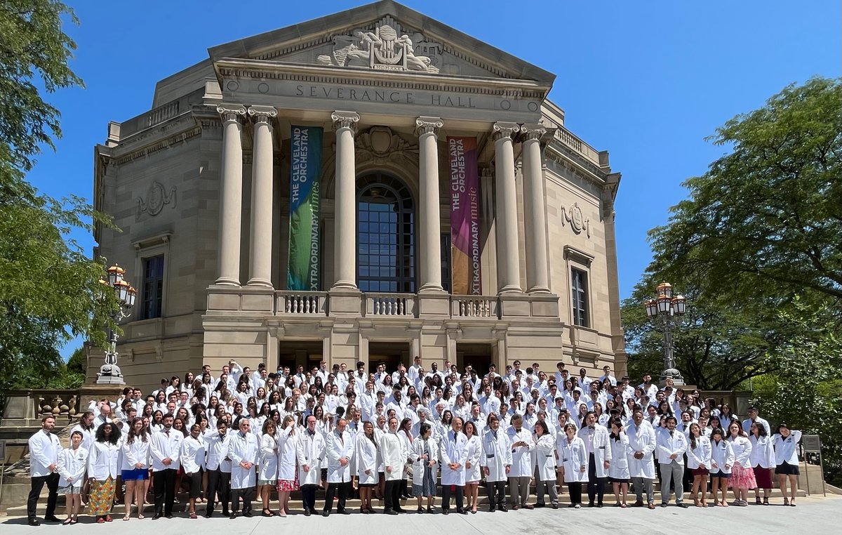 Presenting <a href="/cwru/">Case Western Reserve</a> School of Medicine and @CleClinicLCM newest Medical Students! 

#MedEd #MedTwitter #whiteCoat