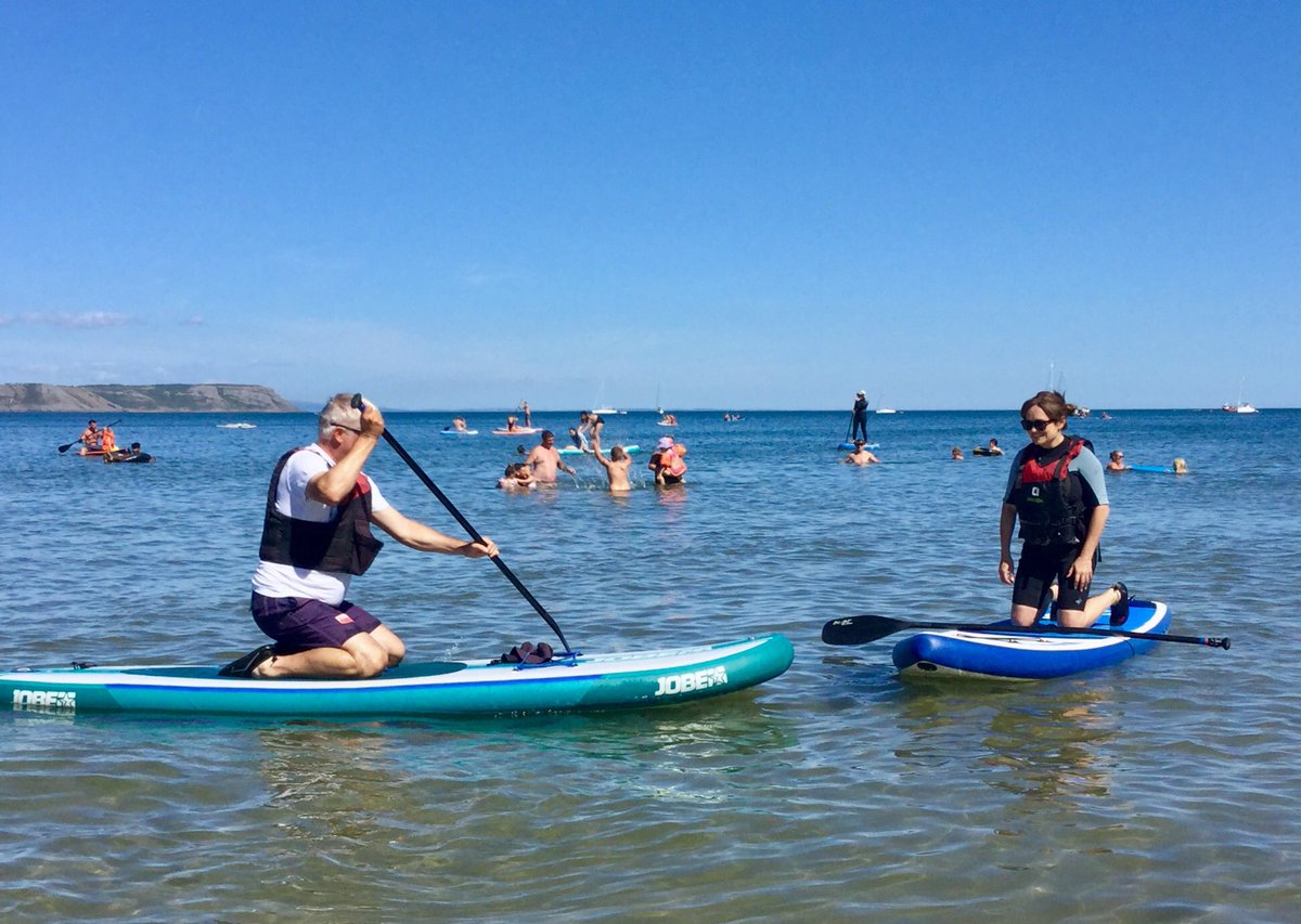 Sue_Charles's tweet image. ☀️ Gower looks glorious in this weather! Hope you’re enjoying the sunshine. Had a fun time paddle-boarding with @DerekTheWeather down at Oxwich. 🏄🏻‍♂️