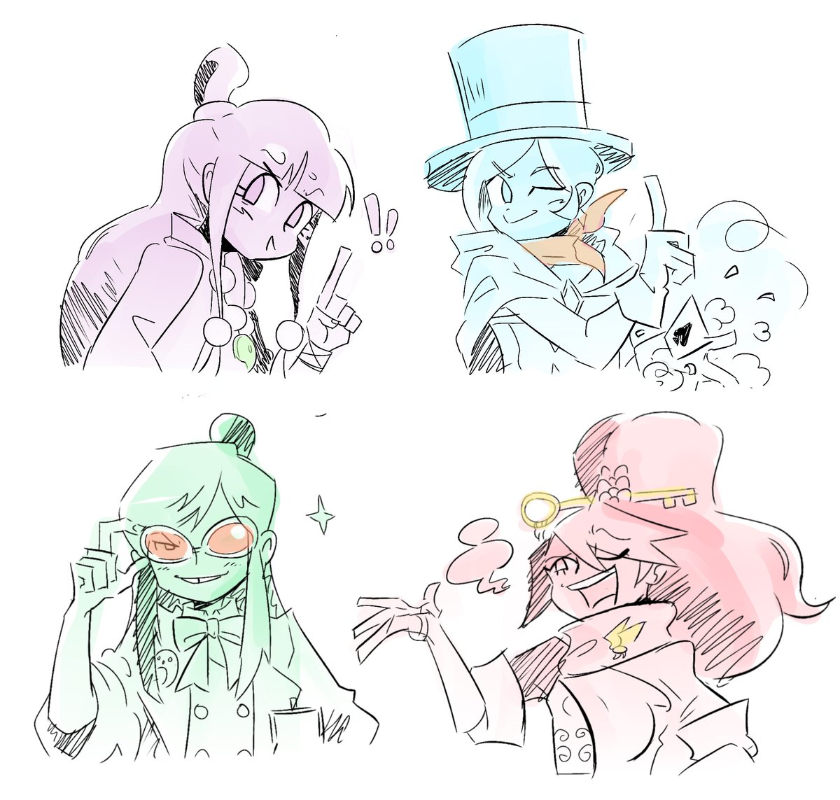 The_Sepulchr's tweet photo. Those silly weird Ace Attorney girls. https://t.co/TebTav0poC