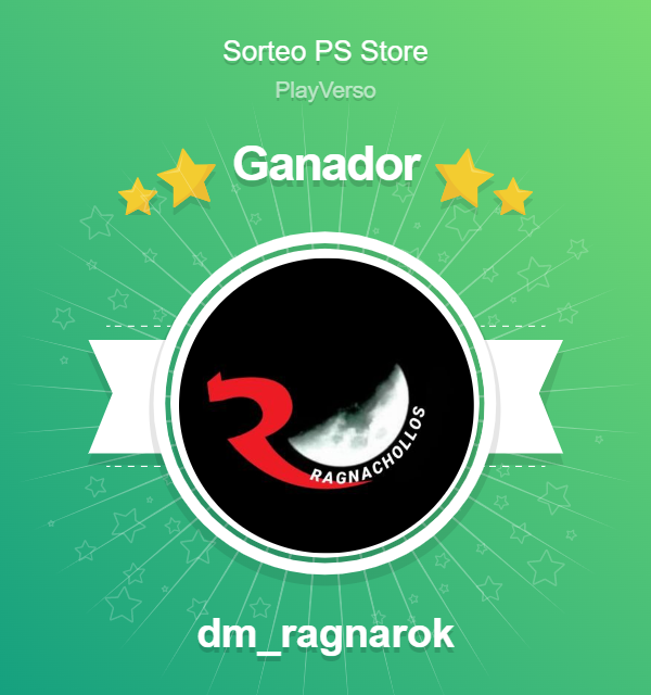PlayVerso's tweet photo. Ya tenemos ganador, @dm_ragnarok! Has ganado 80€ para gastar en PS Store, enhorabuena! 🥰
#SorteoPlayVerso https://t.co/pexDY2JfHh