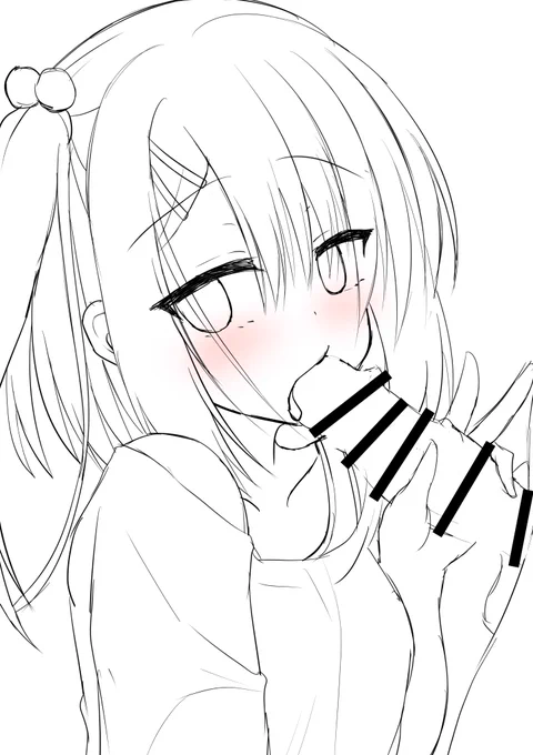 フェラ梓ちゃんラフ✌ 