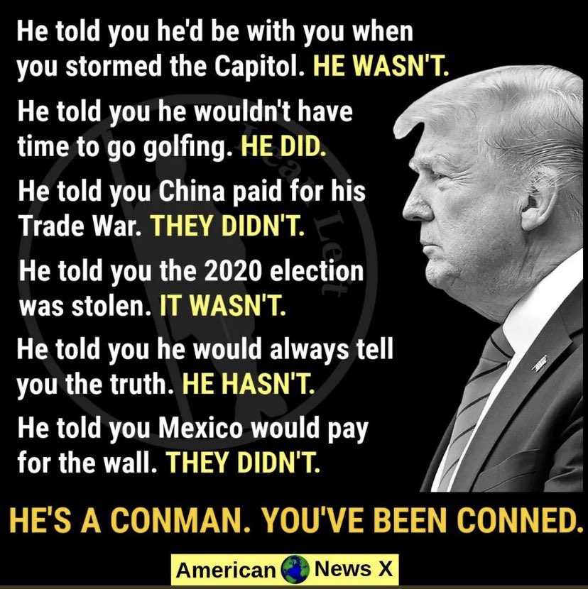 LucJunker's tweet photo. @JoeyTrumpLemos @OccupyDemocrats Unbelievable to see that there are still people who are credulous and stupid enough to trust such a crook. https://t.co/Ju2wXiQw5d