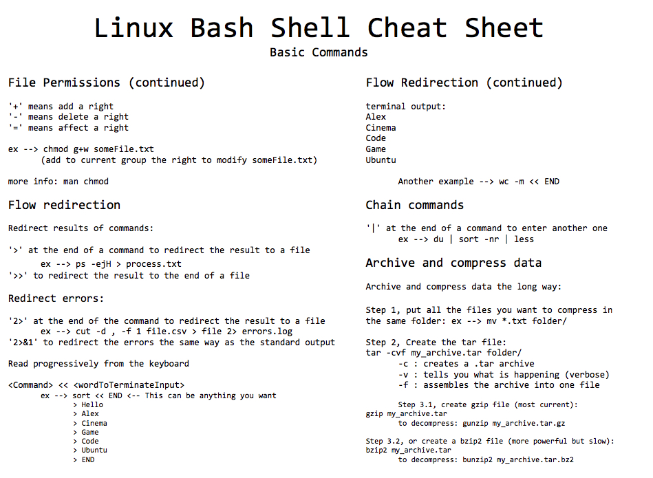 Linux bash cheatsheet

#devops #devsecops #kubernetes #cicd #k8s #linux #docker #sysadmin #automation #technology #cloudcomputing #serverless #bash #shell