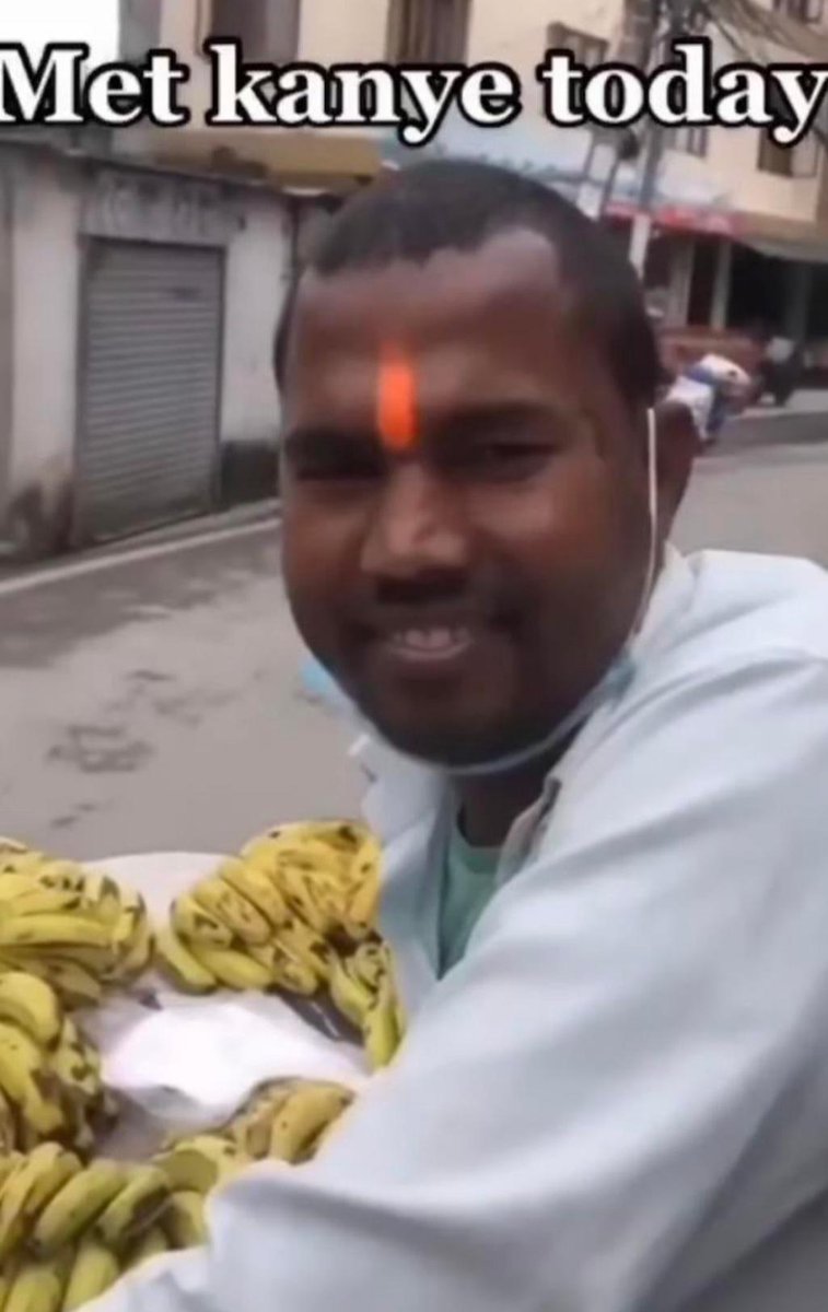 DistortedBros's tweet image. Spotted @kanyewest on my trip to india 😳