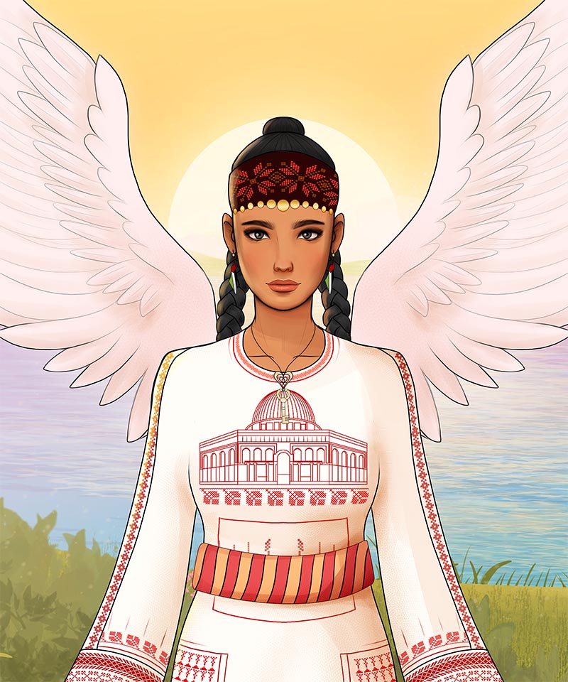 Rate item preview: The Angel of Palestine👼

Women of Palestine 1948 Piece Collection, art by Hamza Abudaff, Laila Zaqout and Saja Abu Safiah❤️🇵🇸

Launch date: TBD
Mint price: TBD
Supply: 1948 

Turn on the 🔔 announcements + giveaways coming soon✨