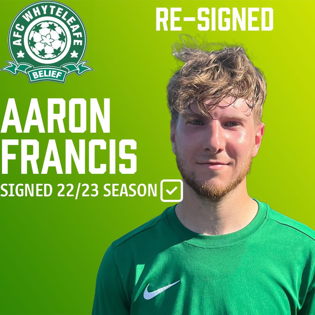 We are delighted to retain the services of midfielder Aaron Francis! He’s had a great preseason though far stepping up to the first team and has a bright future ahead!