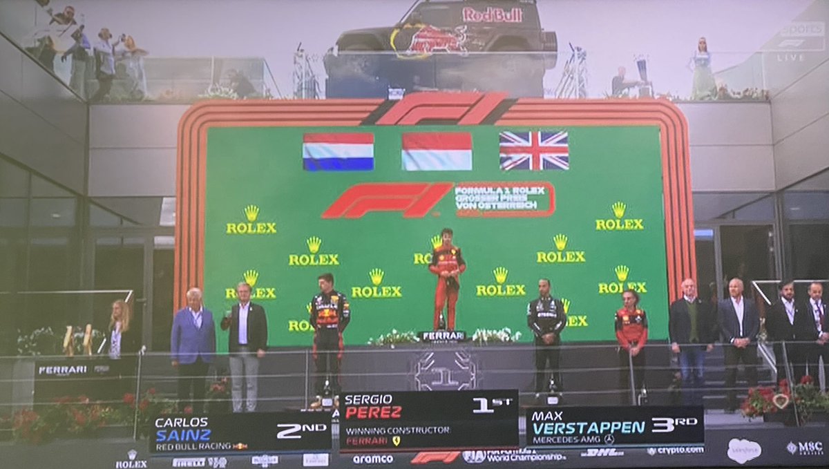 Congrats to <a href="/SChecoPerez/">Sergio Pérez</a> for the win in Austria 💪 #f1 #f122 #AustrianGP