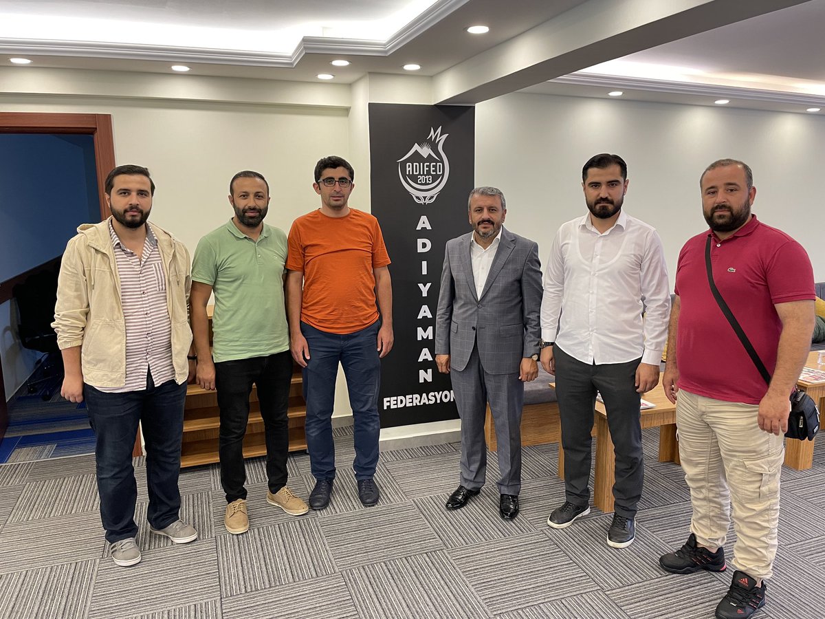adifedgenclik's tweet photo. Federasyon Genel Merkezimizde;
Başkanımız Hüseyin Sevinçtekin riyasetinde bayramlaşma programımızı gerçekleştirdik.

Birlik ve beraberlik içerisinde hayırlı bayramlar dileriz.

@MhmutISIK 
@husevinctekin @ADIFED02 

#Adıfed #AdıfedGençlik #KurbanBayramı https://t.co/3zHqvfsQXM